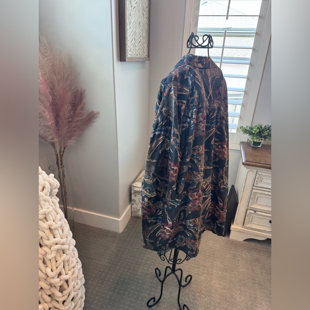 Men’s vintage Freelance 100% Silk button up size XL - Picture 4 of 9